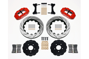 Wilwood FNSL6R 14in Front Kit Drilled / Slotted Red - Mitsubishi Evo 8/9 2003-2006