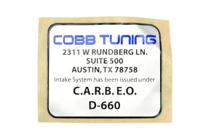 COBB Tuning SF Intake Black and Airbox - Subaru WRX/STI 2008-2014