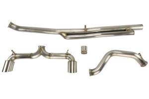 ETS Extreme Cat Back Exhaust System Non Resonated w/ Brushed Tips - Ford Focus RS 2016 - 2020