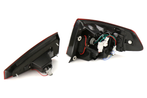 Valenti Jewel Led Tail Light Half Red Lens Chrome