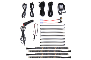 GCS RGB Interior Footwell Lighting Kit w/ Bluetooth Connectivity - Universal