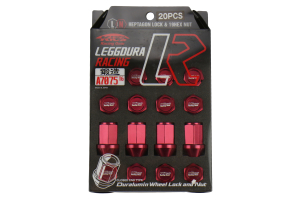KICS Leggdura Racing Lug Nuts Red M12X1.25 - Universal
