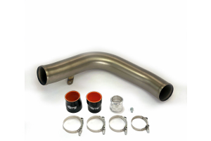 ETS Titanium Top Mount Charge Pipe Brushed Finish - Subaru WRX 2022+
