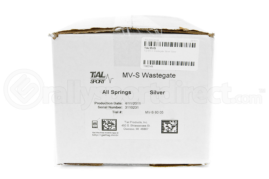 Tial MV-S Wastegate 38mm Silver w/ All Springs (Part Number: MVS) Tial MV-S Wastegate 38mm Silver w/ All Springs (Part Number: )