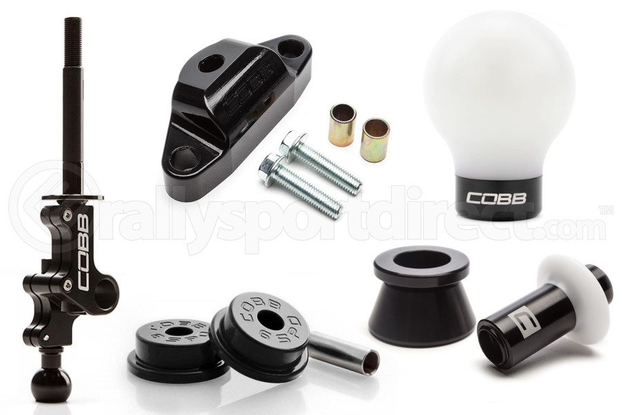 COBB Tuning Stage 2+ Drivetrain Package w/ White / Black Lockout and White / Black Shift Knob - Subaru STI 2004 - 2020