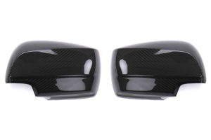 OLM Carbon Fiber Full Mirror Covers w/ No Turn Signal Hole - Subaru WRX / STI 2015 - 2020
