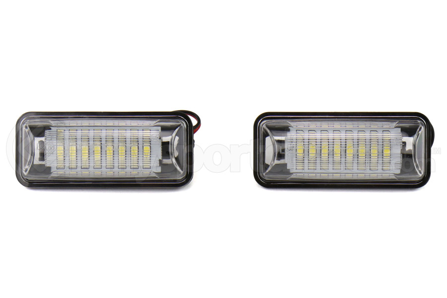 OLM Full Replacement LED License Plate Housings - Subaru Models (inc. 2015+ WRX / STI / 2013+ BRZ)