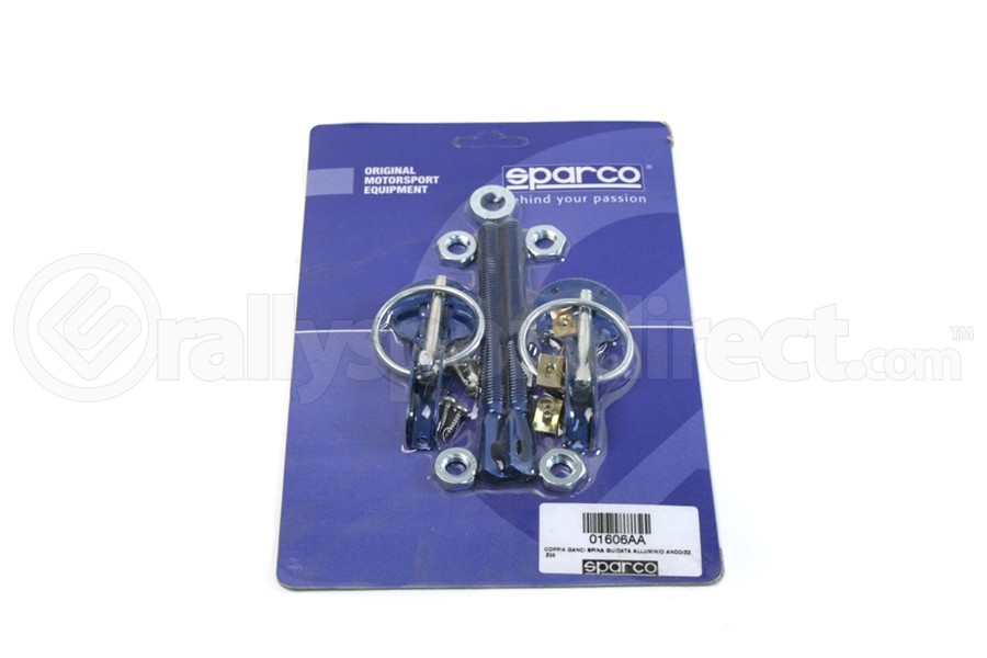 Sparco Hood Pins Blue Tuning 01606AA Free ShippingRallysport Direct