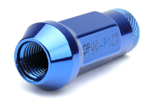 Muteki SR48 Chrome Blue Open Ended Lug Nuts 12X1.25 - Universal