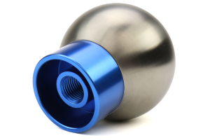AutoStyled Shift Knob Blue w/ Stainless Steel Center - Ford Focus RS 2016+ / Ford Focus ST 2013+ / Ford Fiesta ST 2014+