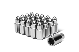 NRG Innovations Steel Bullet Shape Lug Nut Set M12x1.5mm (Multiple Color Options) - Universal