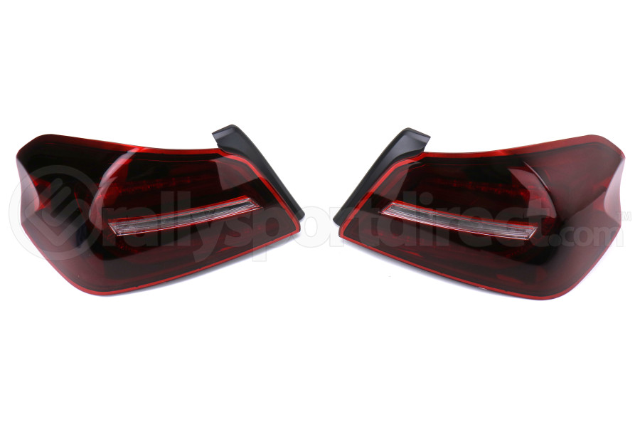 SubiSpeed JDM Style Sequential Tail Lights Smoked Red Subaru WRX