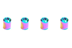 Dress Up Bolts Titanium Valve Stem Bullet Design Caps - Universal