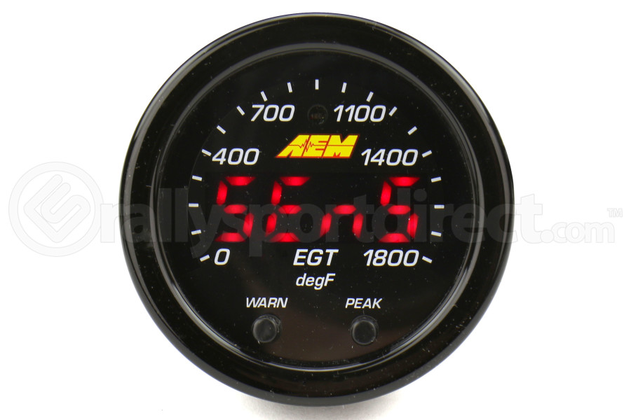 AEM Electronics XSeries EGT Exhaust Gas Temperature Gauge 52mm 300305Rallysport Direct