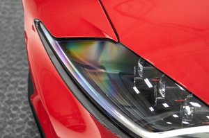 OLM LE Carbon Fiber Headlight Garnish - Toyota Supra 2020+