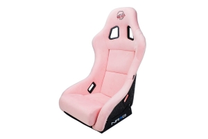 NRG Innovations FRP PRISMA Medium Competition Seat Vegan Alcantara Pink - Universal