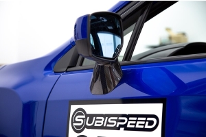 OLM LE Dry Carbon Fiber Lower Mirror Mount Cover - Subaru Models (inc. 2015-2021 WRX / STI / 2015-2017 Crosstrek)
