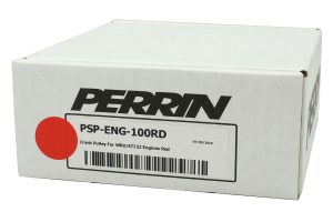 PERRIN Lightweight Crank Pulley Red - Subaru Models (inc. 2002-2014 WRX / 2004+ STI)