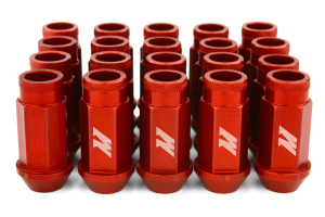 Mishimoto Aluminum Locking Lug Nuts Red 12x1.50 - Universal