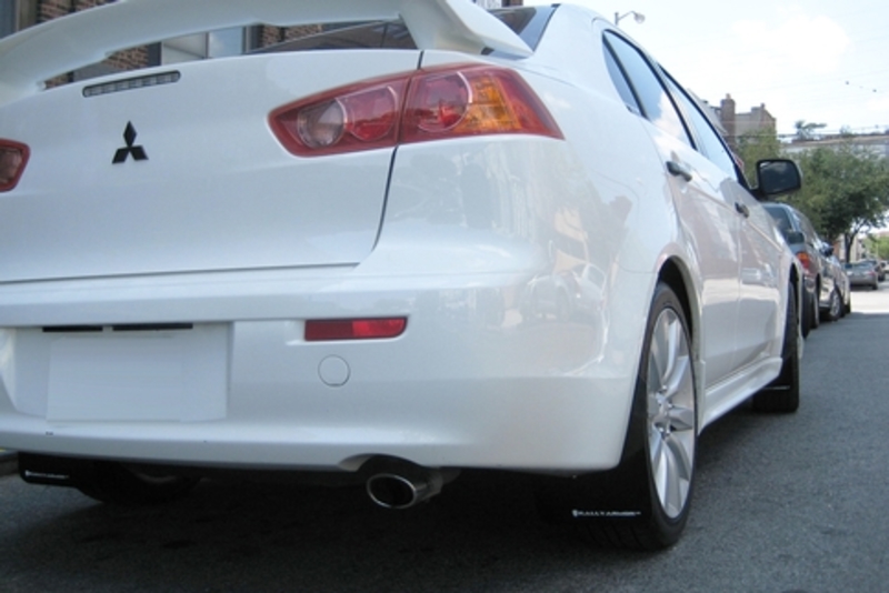 Rally Armor UR Mudflaps Black Urethane White Logo (Part Number: MF10-UR-BLK/WH) Rally Armor UR Mudflaps Black Urethane White Logo (Part Number: )