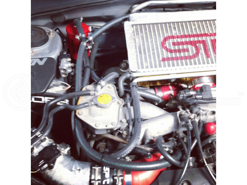 PERRIN Air Oil Separator Red Stock TMIC (Part Number: PSP-ENG-605RD) User Media for: PERRIN Air Oil Separator Red Stock TMIC - Subaru WRX/STI 2002-2007