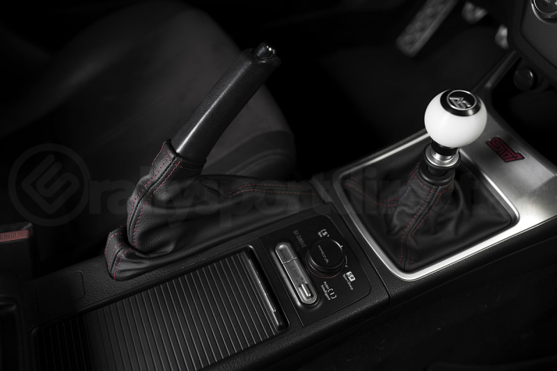 AutoStyled Black Leather Shift Boot w/ Red Stitching Standard Shifter (Part Number: 1303020101) User Media for: AutoStyled Black Leather Shift Boot w/ Red Stitching Standard Shifter - Subaru STI 2008-2014