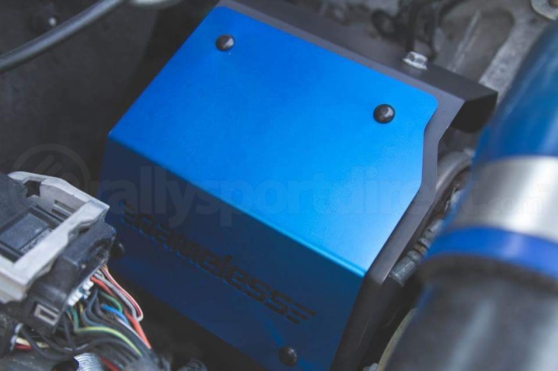 Nameless Performance Turbo Heatshield Black Ceramic w/ Blue (Part Number: RSPD023) User Media for: Nameless Performance Turbo Heatshield Black Ceramic w/ Blue - Subaru Turbo Models