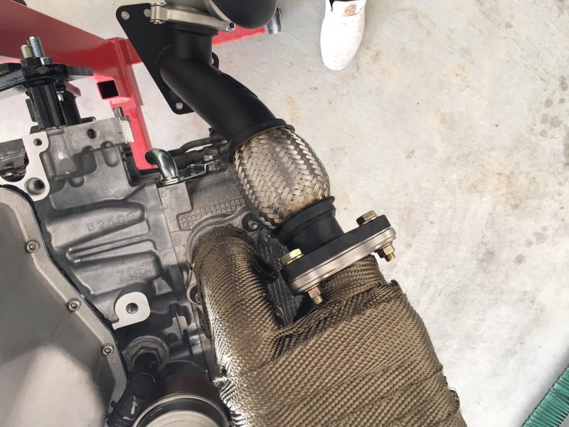 GrimmSpeed and Turbosmart 3840mm EWG 2Bolt Coated Uppipe Blue Wastegate