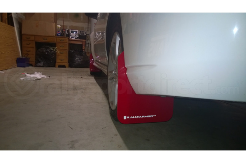 Rally Armor UR Mudflaps Red Urethane White Logo ( Part Number: RALMF1-UR-RD/WH) Rally Armor UR Mudflaps Red Urethane White Logo ( Part Number: MF1-UR-RD/WH)