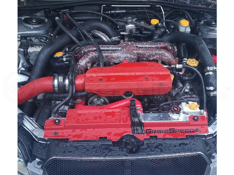 Process West Engine Pulley Garnish Red (Part Number: PWED02R) User Media for: Process West Engine Pulley Garnish Red - Subaru WRX 2002-2014 / STI 2004+