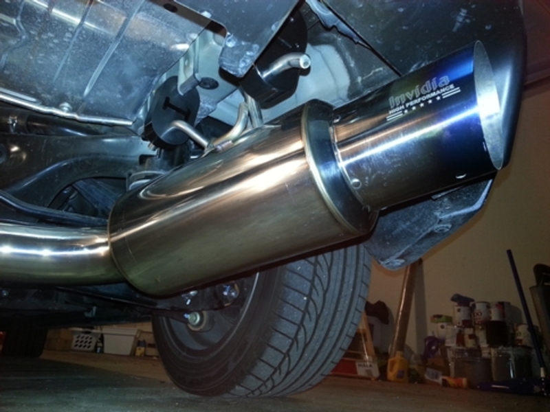 Invidia N1 Cat Back Exhaust Titanium Tip (Part Number: HS08SW5GTT) User Media for: Invidia N1 Cat Back Exhaust Titanium Tip - Subaru WRX Hatchback 2008-2014