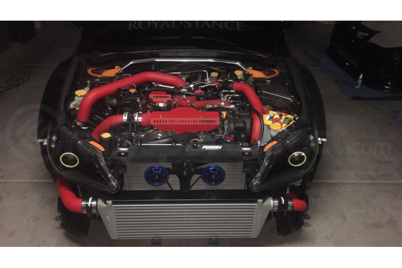 PERRIN Front Mount Intercooler Kit Red Piping/Silver Core (Part Number: 2 PSP-IP-430-SRB-G) User Media for: PERRIN Front Mount Intercooler Kit Red Piping/Silver Core - Subaru STI 2008-2014