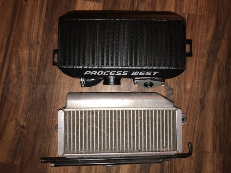 Process West Top Mount Intercooler w/Shroud Kit Black (Part Number: PWTMIC03B-KIT) User Media for: Process West Top Mount Intercooler w/Shroud Kit Black - Subaru WRX 2002-2003