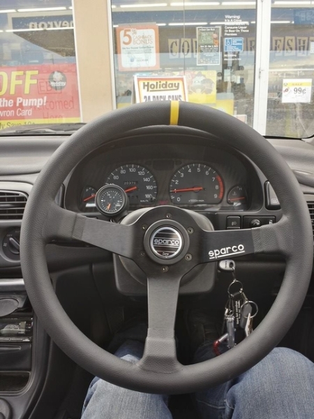 Sparco Steering Wheel 345 Black Leather (Part Number: 015R345MLN) Sparco Steering Wheel 345 Black Leather (Part Number: )