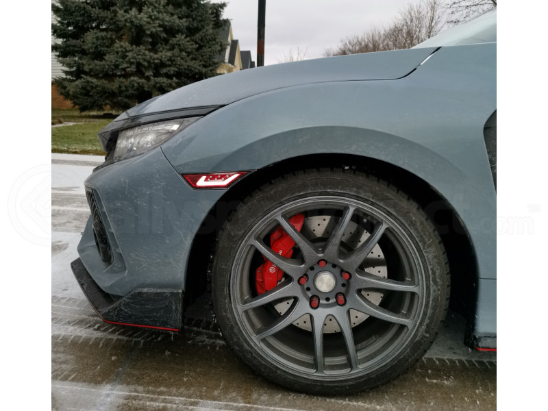 OLM Blackline Sidemarkers Clear / Red (Part Number: BL-16HC-SM-R) User Media for: OLM Blackline Sidemarkers Clear / Red - Honda Civic 2016+