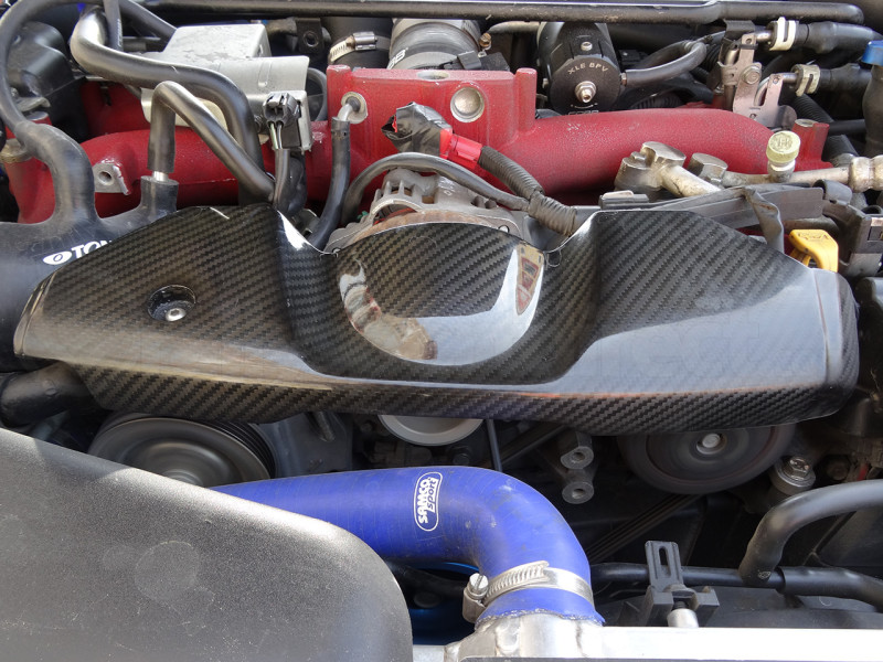 Carbign Craft Carbon Fiber Alternator Cover (Part Number: CBE-WRXALT08) Carbign Craft Carbon Fiber Alternator Cover (Part Number: )
