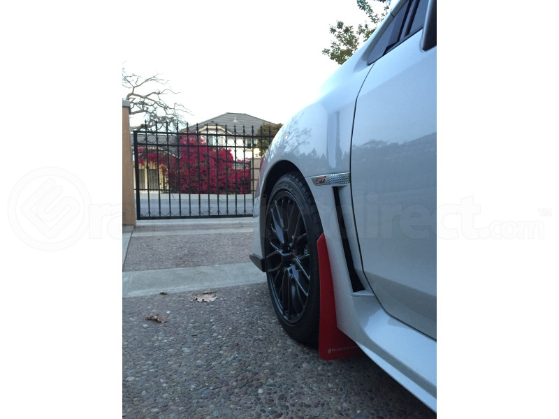 Rally Armor UR Mudflaps Red Urethane White Logo (Part Number: MF32-UR-RD/WH) Rally Armor UR Mudflaps Red Urethane White Logo (Part Number: )