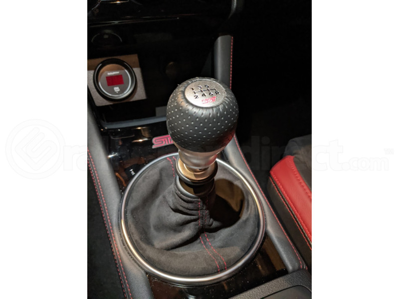 AutoStyled Black Microsuede Shift Boot w/ Red Stitching Standard Shifter (Part Number: 1301050101) User Media for: AutoStyled Black Microsuede Shift Boot w/ Red Stitching Standard Shifter - Subaru STI 2015+