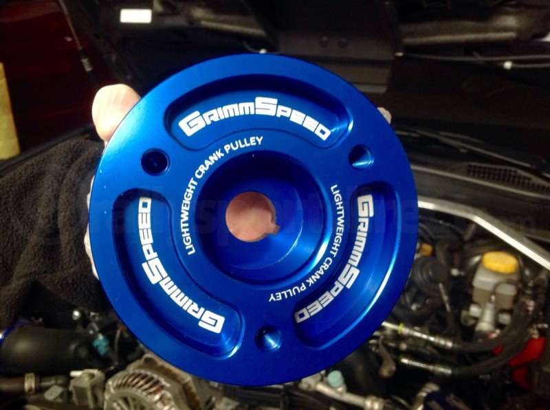 GrimmSpeed Lightweight Crank Pulley Blue (Part Number: 095015B) User Media for: GrimmSpeed Lightweight Crank Pulley Blue - Subaru Models (inc. 2002-2014 WRX / 2004+ STI)
