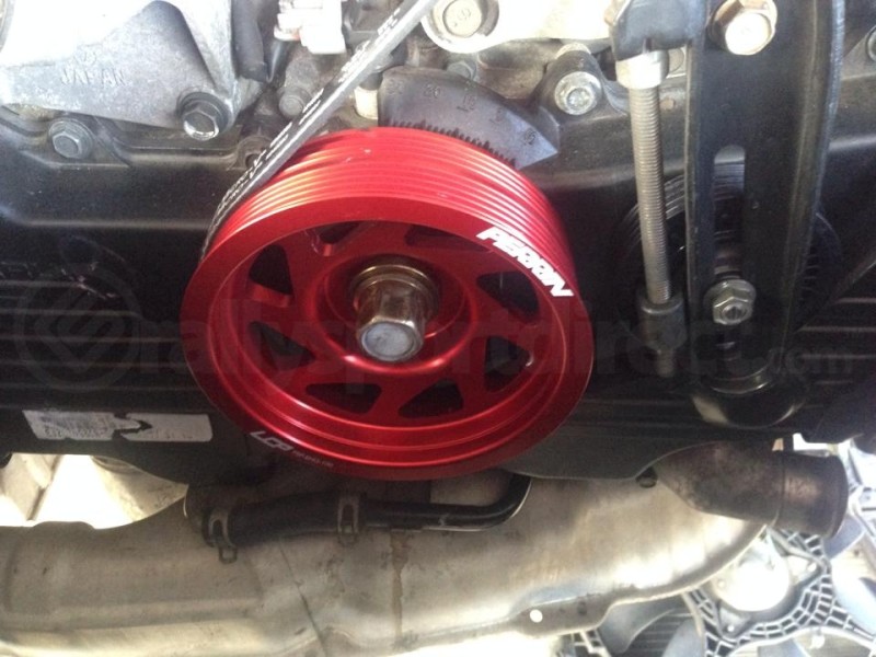 PERRIN Lightweight Crank Pulley Red (Part Number: PSP-ENG-100RD) User Media for: PERRIN Lightweight Crank Pulley Red - Subaru Models (inc. 2002-2014 WRX / 2004+ STI)