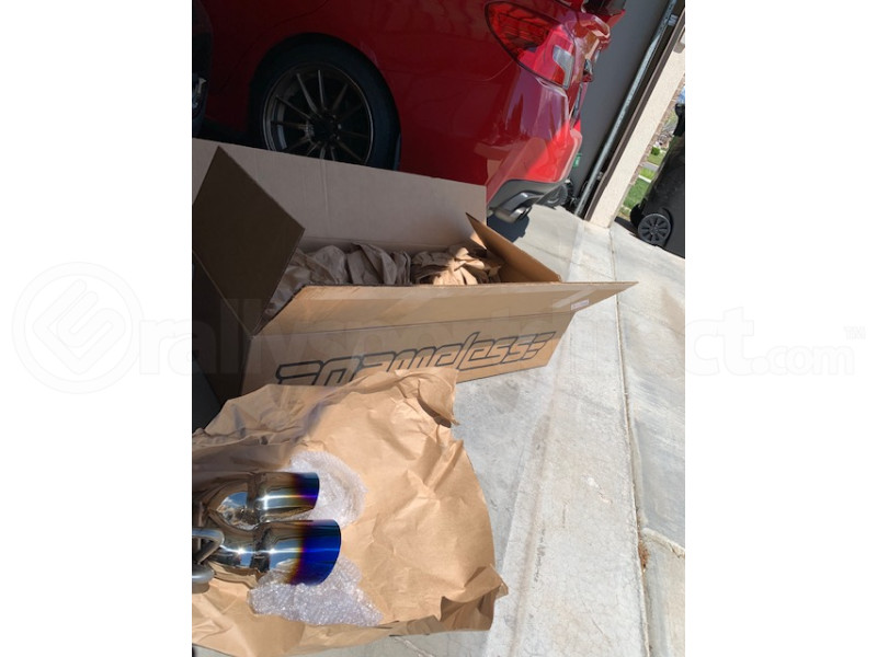 Nameless Performance Muffler Delete Single Wall Neochrome Tips ( Part Number: NAMRSPD077) Nameless Performance Muffler Delete Single Wall Neochrome Tips ( Part Number: RSPD077)