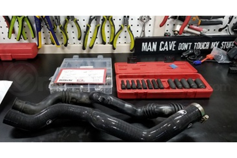 Samco Silicone Intercooler Hoses Black Subaru WRX Hatchback 20082014