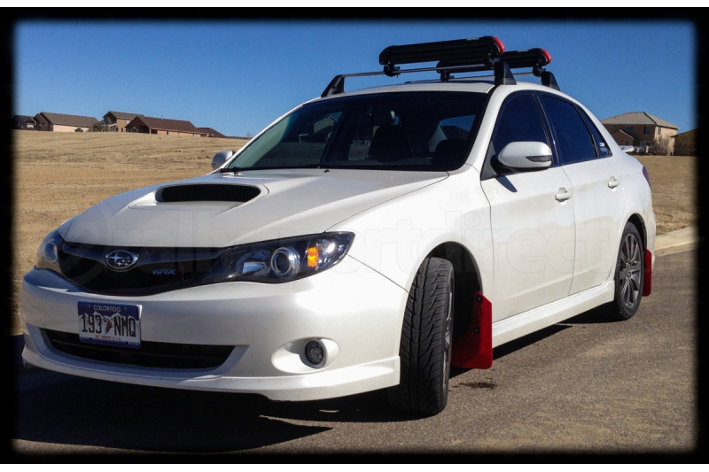 Rally Armor UR Mudflaps Red Urethane White Logo (Part Number: MF6-UR-RD/WH) Rally Armor UR Mudflaps Red Urethane White Logo (Part Number: )