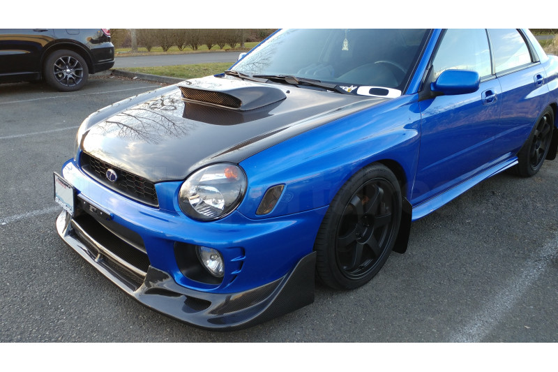 Seibon Carbon Fiber CW Style Front Lip Subaru WRX 20022003