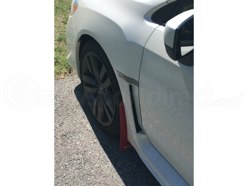Rally Armor UR Mudflaps Red Urethane White Logo (Part Number: MF32-UR-RD/WH) Rally Armor UR Mudflaps Red Urethane White Logo (Part Number: )