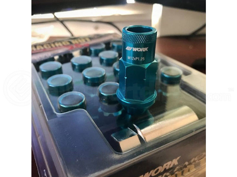 Work Wheels RS-R Lug Nuts M12x1.25 Blue Open End (Part Number: WRCM12X1.25BO) User Media for: Work Wheels RS-R Lug Nuts M12x1.25 Blue Open End - Universal