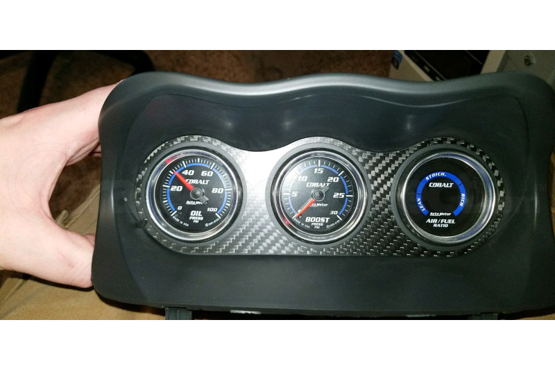 ATI Center Gauge Pod Face Carbon Fiber (Part Number: CLUST-TCAR-FP) ATI Center Gauge Pod Face Carbon Fiber (Part Number: )