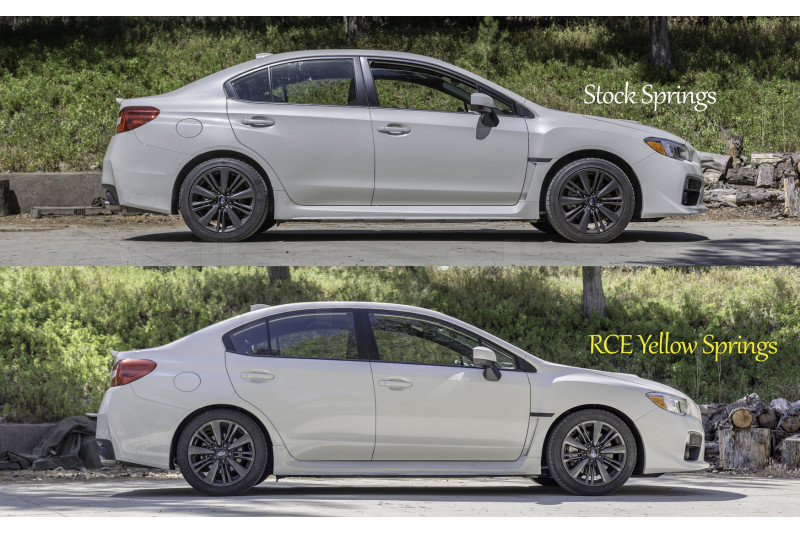 Racecomp Engineering Yellow Lowering Springs (Part Number: VA360WRX) Racecomp Engineering Yellow Lowering Springs (Part Number: )
