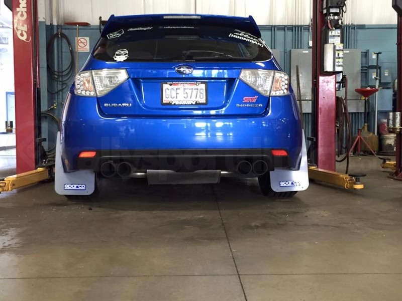 Sparco Universal Mud Flaps ClearWhite Competition | 03791|Rallysport Direct