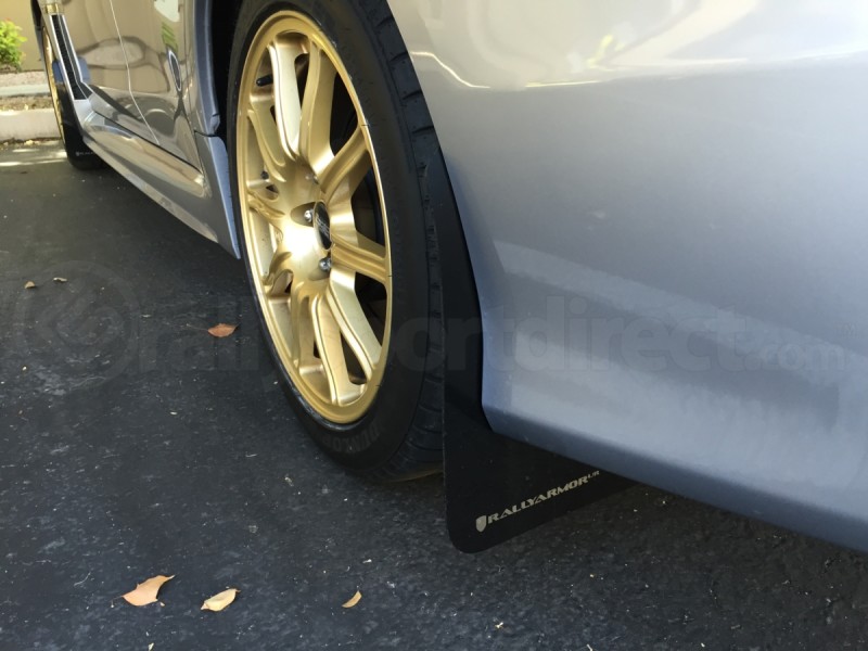 Rally Armor UR Mudflaps Black Urethane Silver Logo (Part Number: MF32-UR-BLK/SIL) Rally Armor UR Mudflaps Black Urethane Silver Logo (Part Number: )
